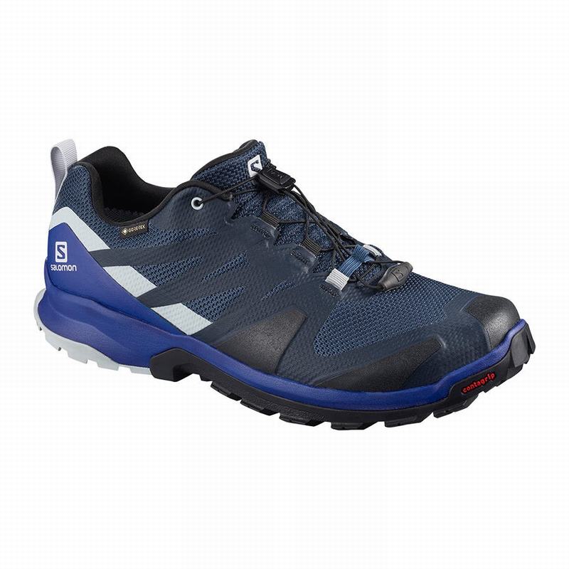 SALOMON XA ROGG GTX Philippines - Men's Hiking Shoes - Navy/Black | 904715-JOB